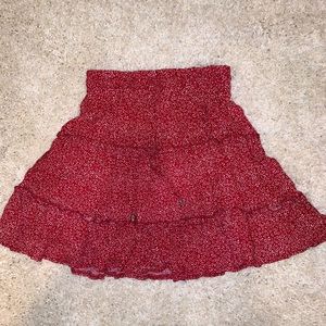 Red Princess Polly Hanson Mini Skirt